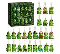 Christmas Countdown Calendar - Cute Mini Crystal Frog | 24 Days Advent