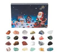 Christmas Countdown Calendar | Minerals Collection Ore Gem 24 Day For Kids Women Men Teen Boys Girls Party Home Decor Holiday Season