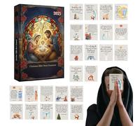 Christmas Countdown Calendar - Pendant Nativity Verse Keepsake - 24 Days Christmas Countdown Ornament,for Holiday Seasonal Halloween Thanksgiving Easter Adults