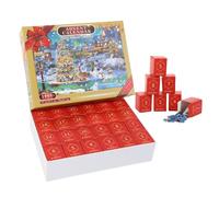 Christmas Countdown Calendar Puzzle, 24-Day Holiday Toy Set, 1008-Piece Jigsaw, 1 Pack, Brain-Teasing Design, Fun Educational Game for Kids Adults Family Vacation Winter Holiday Home Activity