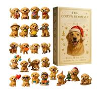 Christmas Countdown Calendars, Advent Dog Countdown Calendar, 2D Flat 24 Day Decor For Holiday Classroom Offices Desk Wall Tree Kids Toddler Teen Adult Boy Girl Women Men Family