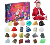 Christmas Countdown Calendars - Âdvent Surprise Rock Collection Set | STEM Christmas Scientific Gift, Educational Holiday Fun Kit, Countdown Calendar Box For Kids Girls Boys