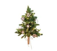 christmas countdown, Decorazione creativa fai da te for appendere alla porta un piccolo albero di Natale da parete con luci a LED, for la casa, la festa, la scena, l'arredamento luminoso(Large Tree A)