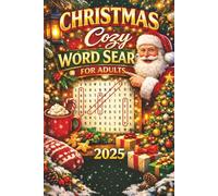 Christmas Cozy Word Search for Adults 2025: 50+ Relaxing Holiday-Themed Word Puzzles