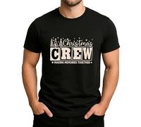 Christmas Crew Making Memories Together Alberi Stelle Natale - Maglietta da uomo, Nero , XXL