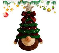 Christmas Crochet Kit - Christmas Crochet Kit | Handmade Ganci Christmass Albero Gnome Kit | Christmass Ganci Kit per Beginners | Yarn Supplies Set Learn Crafting at Home for Adults Teens Kids