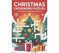 Christmas Crossword Puzzles: Crossword Puzzles about Carols, Nativity, and Holiday Traditions and More | 6x9 inches, 121 Pages | 60 Engaging Puzzles … Perfect Gift for Holidays, Travel, and Relaxation