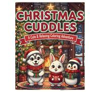 Christmas Cuddles: A Cute & Relaxing Coloring Adventure
