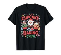 Christmas Cupcake Baking Crew Funny Holiday Kitchen Fun Love Maglietta