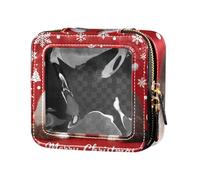 Christmas Cute Cat Clear Travel Makeup Bag Makeup Organizer per volare