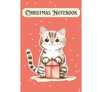 Christmas Cute Cat Red Snow Notebook