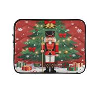 Christmas Cute Nutcracker 13" trapuntato Laptop Sleeve Case Soft Notebook Protector Bag Computer Carry Case
