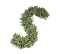 Christmas Cypress Leaves Garland - 106.3 Inch Green Wreath Vine Ornament for Indoor and Outdoor Decoration, Reusable Cypress Garland for Staircases Door Handrails and Walls, Décor for Home