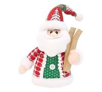 Christmas Decoration - Cartoon Holiday Doll Santa Claus, Snowman, Elk Design, Soft Decorative Figure with Festive Style for Teens, Kids, Bedroom, Living Room, Home, Car, Shelf, Bedside, Mantle