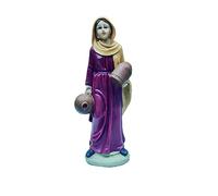 Christmas Decoration Personaggio Presepe Donna con Vasi Statuetta Pastorella in Resina 30 cm