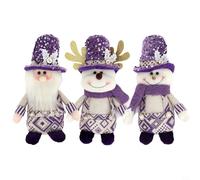 Christmas Decoration Purple Sequins Santa Claus-Create a Christmas Atmosphere (1 kit)