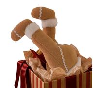 Christmas Decorations for Tree - Gingerbread Man Funny Legs Plush Stuffed | Gambe imbottite a forma di omino di pan di zenzero di Natale, per camino, feste, feste, camino, famiglia e amici