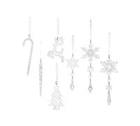 Christmas Decorations,Includes 18 Pieces Of Acrylic Hanging Ornaments