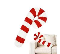 Christmas Decorative Pillows - Candy Cane Cushion | Soft Plush Candy Cane-Shaped Christmas Pillow For Living Room, Sofa, Chair, Apartment, Dorm, Den, Kids’ Room, Yoga Space, And Holiday Home Décor
