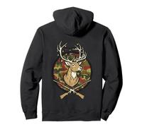 Christmas Deer Hunter Apparel Men Camo Hunting Holiday Gif Felpa con Cappuccio