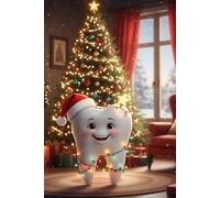 Christmas dental notebook A5: 80 white pages