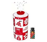 Christmas Diffusore Oli Essenziali Senz'Acqua con Olio Profumato, Macchina ad Aria Profumata a Batteria, 3 Livelli di Nebbia, Timer 1/2/3H, Diffusore Portatile per Casa, Auto, Ufficio