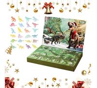 Christmas Dinosaur Advent - 24 Day Kids Countdown Calendar, Fun Holiday Toy Set, Creative Festive Gift, Exciting Seasonal Ornament | Perfect Party Supplies For Apartment Dormitory Room School Office D