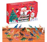 Christmas Dinosaur Figurine Calendar Advent 2025, Dinosaur Countdown Calendar, 24-Day Dinosaurs Countdown Calendars | Realistic Dinosaurs Figure Toy Set | Animal Theme Gift Christmas for Boys and Girl