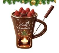 Christmas Dipping Vessel 155ml Thermal Ceramic Cocoa Cheese Butter Pot