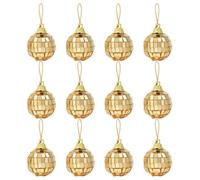 Christmas Disco Ball Ornaments, 12 Piece Glitter Mirror Tree Decor