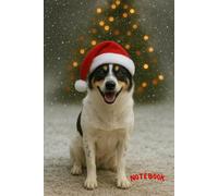 Christmas Dog Daisy Notebook - Lined Journal: Cute Holiday Notebook with Santa Dog, Snow & Christmas Tree - 100 Pages 6x9