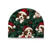 Christmas Dogs Simpatico portatovaglioli in acrilico acrilico per Farmhouse Cocktail portatovaglioli autoportanti per decorazioni per la casa di carta Cocktail in fattoria Confezione da 2