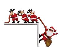 Christmas Door Corner Decor - Ornamento per feste a doppio lato per le vacanze di Enhancing Atmosphere, Creating a Cheerful Entryway with Decorative Accent, Door Topper for Bedroom Living Room