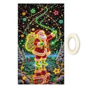 Christmas Door Cover | 180x90cm Polyester Fluorescent Holiday Banner | Large Front Door Decoration Panel | Christmas Cover Festive Entrance Wrap For Porch Farmhouse Indoor Outdoor Home Seasonal Displ