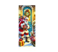 Christmas Door Cover, Decorative Door Banner for Front Door, Holiday Door Decorations for Christmas Parties, School Celebrations, Family Gatherings, and Seasonal Home Decor