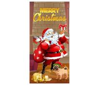 Christmas Door Cover - Front Door Banner | Porta Hanging Banner Christmas Door Decorations | XmaSs Door Cover Backdrop Background Banner