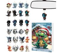 Christmas Dragon Advent 2D Acrylic Cute Dragon Ornament 24 Days Advent