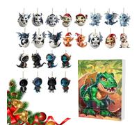 Christmas Dragon Advent Calendars 24 Piece Acrylic Toys