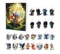 Christmas Dragon Countdown - Dragon advent calendar, Holiday Decor