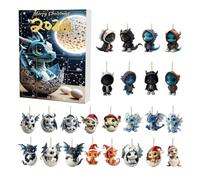 Christmas Dragon Countdown - Dragon advent calendar, Holiday Decor