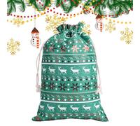 Christmas Drawstring Gift Bags - Stand Up Gift Bags Assorted Medium Sizes Foil | Christmas Treat Bag, for Birthday Thanksgiving Holiday New Year Wedding Party Eve Kids Adults Family Friends Home