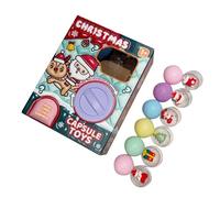 Christmas Egg Toys, Reusable Surprise Capsules, Portable Vending Style Dispenser, Festive Holiday Design, Fun Collectible Present, Abs Material, 7.09x3.15x9.06in