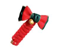 Christmas Elastic Hair Scrunchies | No Damage Hair Ties for Holiday | Festival Hair Ties | Holiday Spiral Hair Ties | Christmas Scrunchies | No Damage Coil Hair Ties for Comfortable Use
