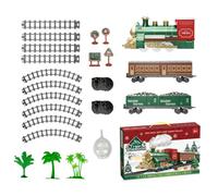 Christmas Electric Train, Light Up Track Car Decoration, Easy Asemble Train | Holiday Track Train Set for Home Living Room Bedroom Apartment Dormitory Kindergarten Gathering