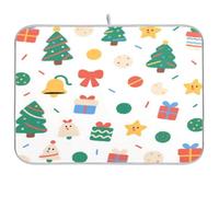 Christmas Elements tappetino per asciugare i piatti da cucina tappetino scolapiatti vassoio per lavare i piatti tappetino per asciugare i piatti tappetino da cucina grande 18 x 24