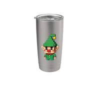 Christmas Elf Block Building Builder Mattone Master Builder Bicchiere termico in acciaio inox doppia parete