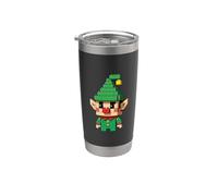 Christmas Elf Block Building Builder Mattone Master Builder Bicchiere termico in acciaio inox doppia parete