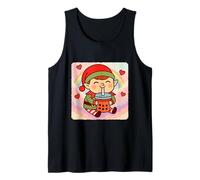 Christmas Elf Bubble Tea Amante Carino Anime Kawaii Arcobaleno Canotta