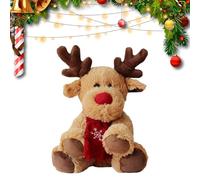 Christmas Elk Plush Toy - Christmas Plush | Christmas Ornaments Stuffed Toy for Girls Boys Kids Xmas Decoration Soft Desktop Decorative Christmas Stuffed Elk Doll Toy