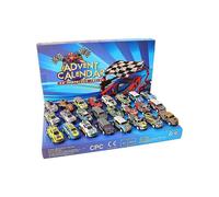 Christmas engineering vehicle blind box children's spring car sliding route map facility toy car set gift box